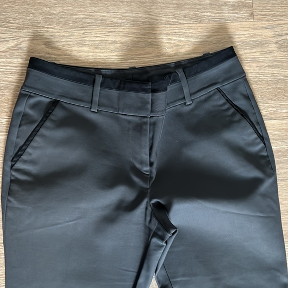 Ann Taylor Grey Tuxedo Style Cropped Pant 4 - Picture 2 of 4